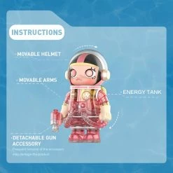 Mega Collection 400% Space Molly Soft Drinks - Pop Mart Blind Box Art Figure [In Stock]