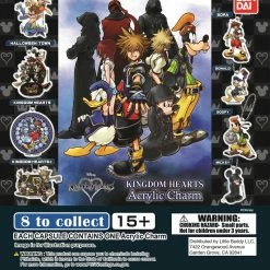 Kingdom Hearts Capsule Mascot Swing Acrylic Key Chain (Set Of 8)