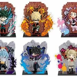 My Hero Academia MHA - Wall Art Collection Heroes & Villains - Re-ment Blind Box Mini Figure (Case Pack) [In Stock]