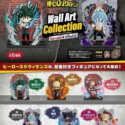 My Hero Academia MHA - Wall Art Collection Heroes & Villains - Re-ment Blind Box Mini Figure (Case Pack) [In Stock]