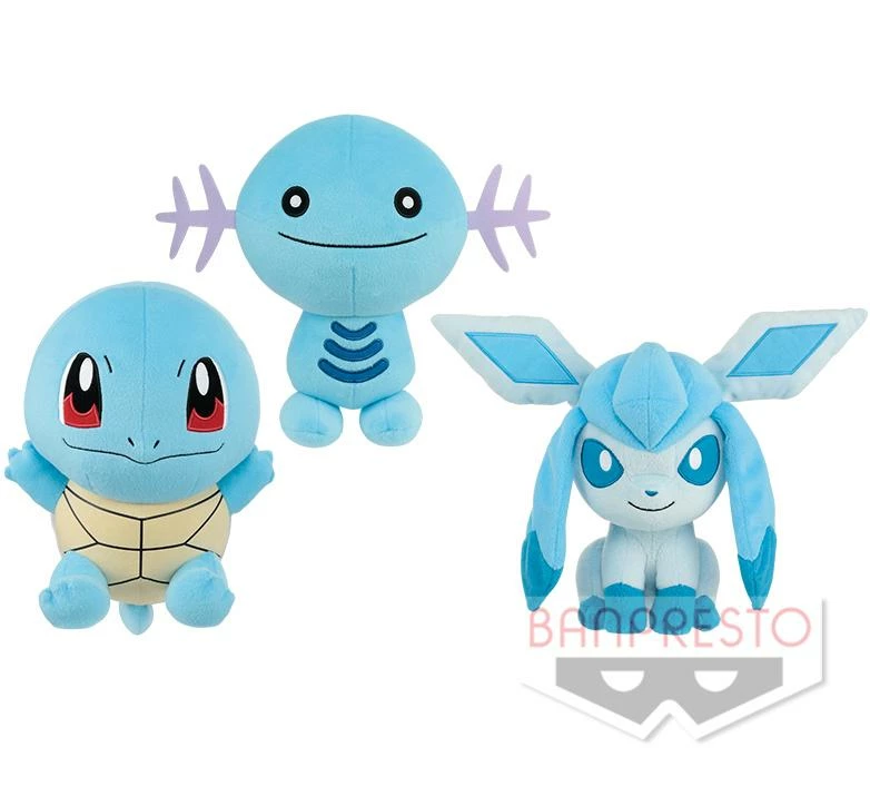 Pokemon Color Series (Blue) 9.5" Character Super DX Plush Toy 3 Pokemon Color Series (Blue) 9.5" Character Super DX Plush Toy