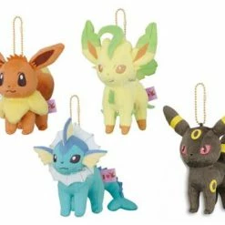 Plushies Pokemon I Love Eevee Umbreon 4" - Character Ball-Chain Keychain Mascot Plush 7 Plushies Pokemon I Love Eevee Umbreon 4