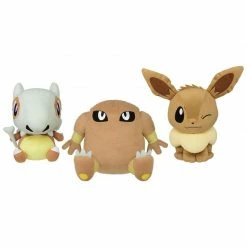 Plushies Pokemon - Hitmonlee Eevee & Cubone - Chibi Color Series (Brown) 9" Character Super DX Plush Toy [In Stock]