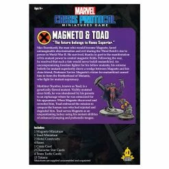 ATOMIC MASS GAMES Marvel Crisis Protocol: Magneto And Toad Pack Expansion Miniatures Game