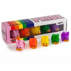 ‘Stache Labbit Pride - Kidrobot 5-Pack Art Toy