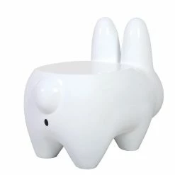 Stache Labbit White - Kidrobot Stool Labbit Art Toys