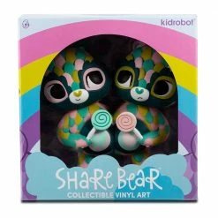 Care Bears - Share Bear By Horrible Adorables Green - Kidrobot Collectible Vinyl Art Figure Figures