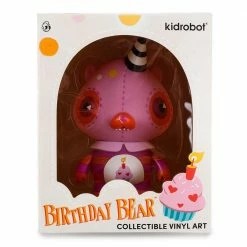 Figures Care Bears Birthday Bear By Kathie Olivas Pink Ver. - Kidrobot Vinyl Art Figure
