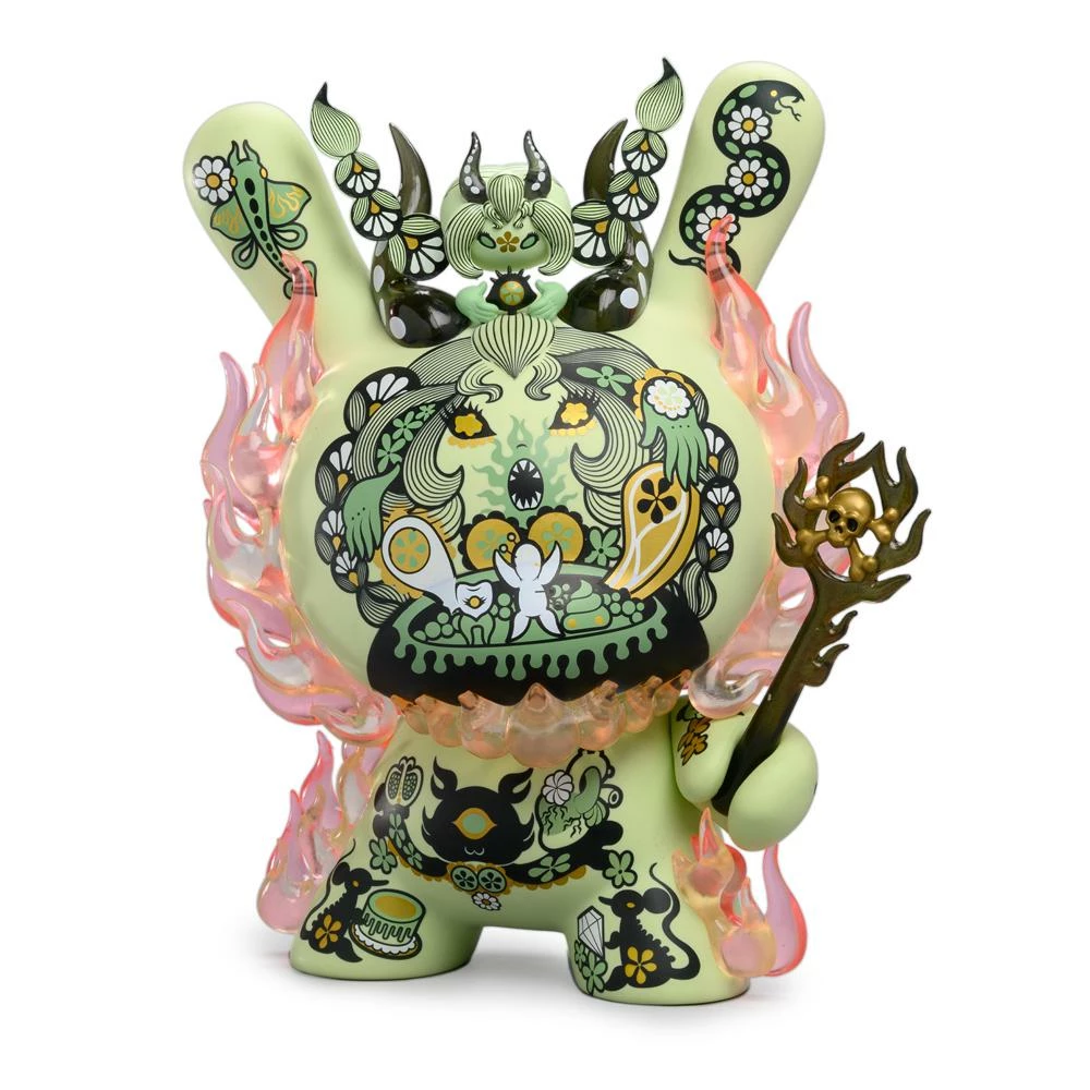 La Flamme Dunny By Junko Mizuno Green - Kidrobot 8” Art Toy Figures 5 La Flamme Dunny By Junko Mizuno Green - Kidrobot 8” Art Toy Figures