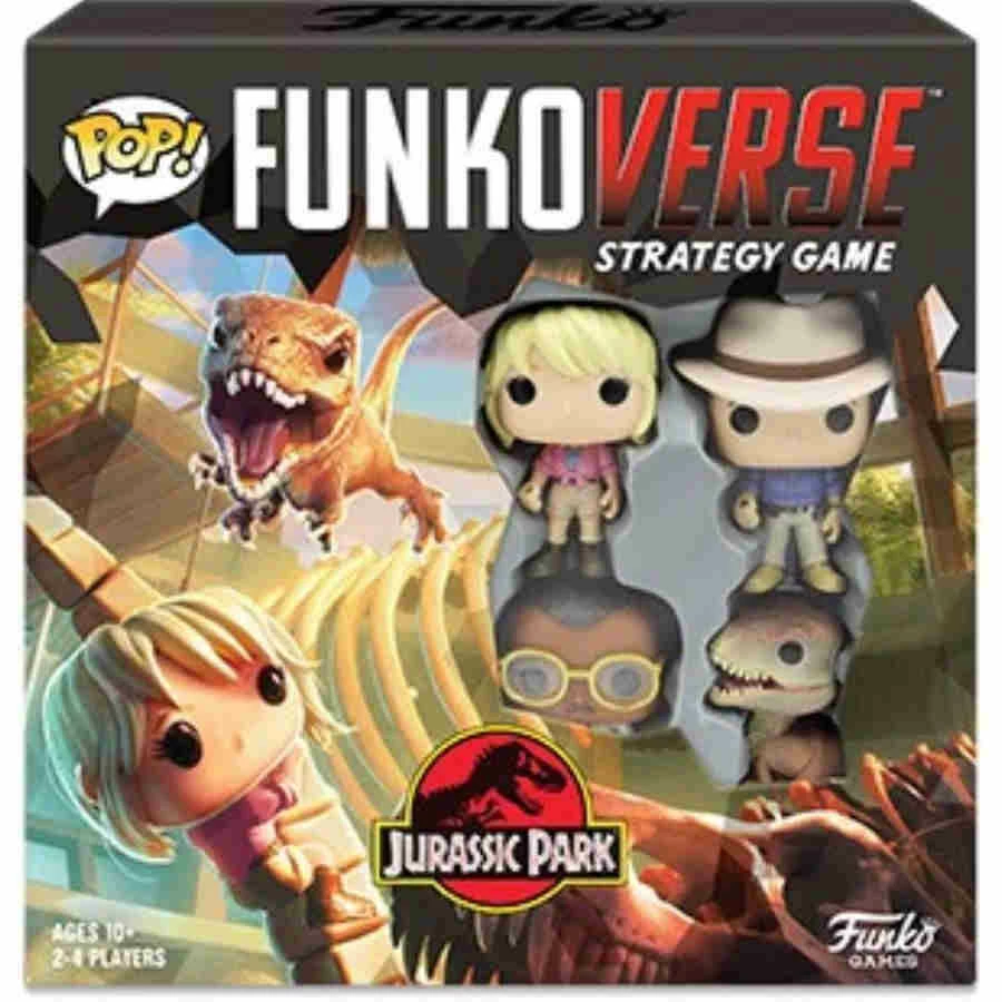Funkoverse Jurassic Park 100 - Funko Board Game Funko Pop 3 Funkoverse Jurassic Park 100 - Funko Board Game Funko Pop