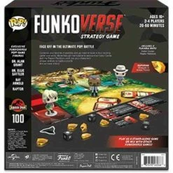 Funkoverse Jurassic Park 100 - Funko Board Game Funko Pop 7 Funkoverse Jurassic Park 100 - Funko Board Game Funko Pop