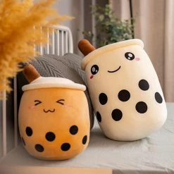 Bobaberi, Black Milk Tea, 9in To 14in Plush Doll Toy [In Stock] Plushies