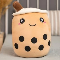 Bobaberi, Black Milk Tea, 9in To 14in Plush Doll Toy [In Stock] Plushies