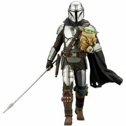 Star Wars The Mandalorian - Mandalorian™ & Grogu™ With Beskar Staff - Kotobukiya ARTFX+ 1/10 Scale Figure (SW193) [Pre-order]