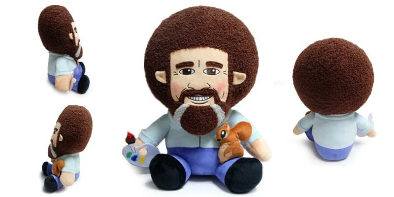 Plushies Bob Ross - Kidrobot Hugme Plush 3 Plushies Bob Ross - Kidrobot Hugme Plush