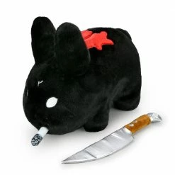 Black Backstab Labbit By Frank Kozik - Kidrobot 14" Plush [Pre-order] Labbit Art Toys