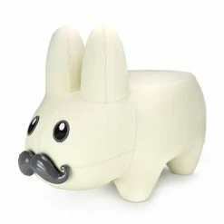 Virgin White Leather Labbit By Frank Kozik - Kidrobot Stool [Pre-order]