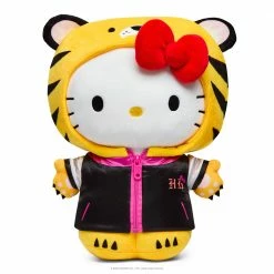 Hello Kitty - Tiger With Removable Jacket Black/cream - Kidrobot 13” Medium Plush [Pre-order]