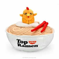 Plushies Top Ramen X Gudetama - Kidrobot 12” Interactive Bowl Plush