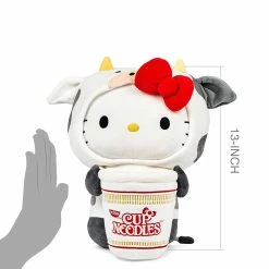 Nissin Cup Noodles X Hello Kitty - Beef Cup - Kidrobot 16” Interactive Plush [Pre-order]