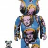 Figures Andy Warhol's Marilyn Monroe - Medicom Toy 100% & 400% Be@rbrick Figure (SET Of 2)