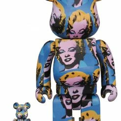 Figures Andy Warhol's Marilyn Monroe - Medicom Toy 100% & 400% Be@rbrick Figure (SET Of 2)