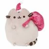 Plushies Pusheen Santa Claws Holiday Gray And Pink - Gund 9.5" Plush