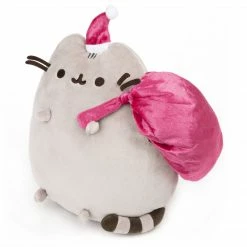 Plushies Pusheen Santa Claws Holiday Gray And Pink - Gund 9.5" Plush 8 Plushies Pusheen Santa Claws Holiday Gray And Pink - Gund 9.5