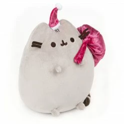 Plushies Pusheen Santa Claws Holiday Gray And Pink - Gund 9.5" Plush 9 Plushies Pusheen Santa Claws Holiday Gray And Pink - Gund 9.5
