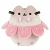 Pusheen Pink Flower Petals Gray And Pink - Gund 9.5" Plush 2 Pusheen Pink Flower Petals Gray And Pink - Gund 9.5" Plush