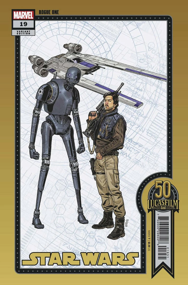 Star Wars #19 Sprouse Lucasfilm 50Th Var Wobh - Marvel PRH Comic Book 3 Star Wars #19 Sprouse Lucasfilm 50Th Var Wobh - Marvel PRH Comic Book