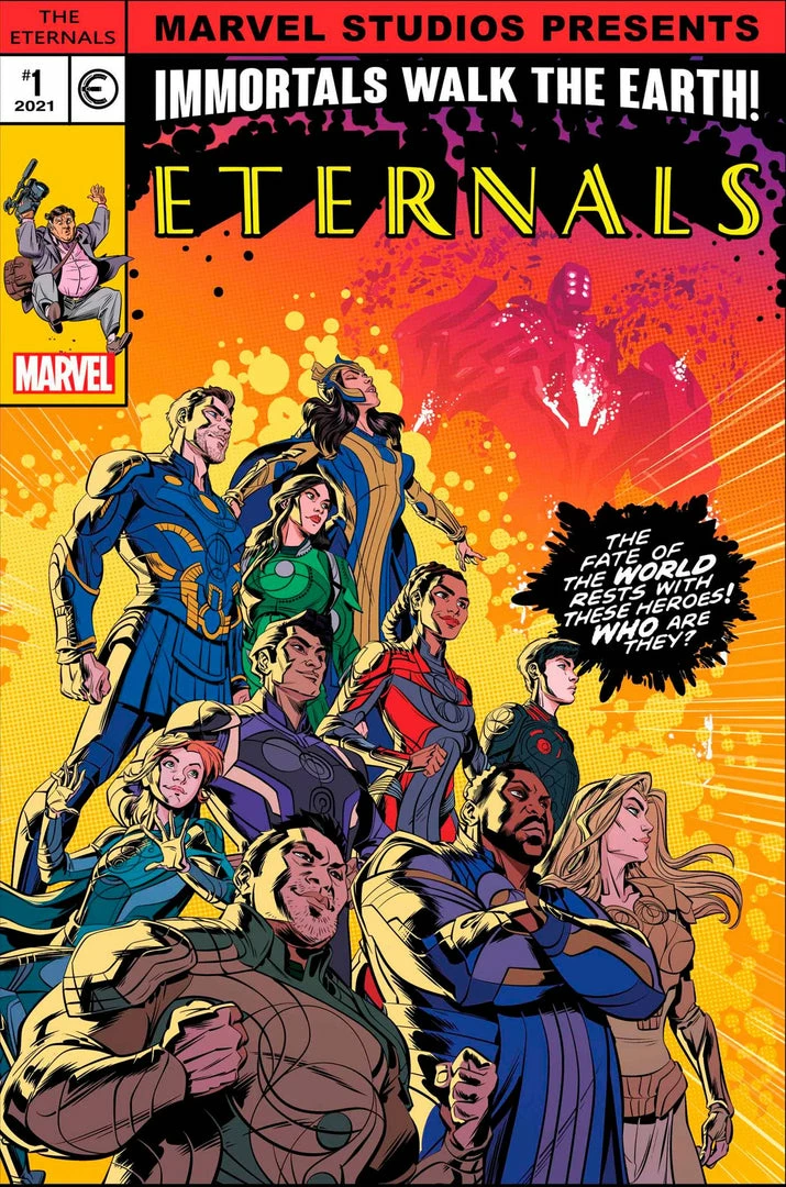 Eternals #8 Castellani Mcu Var - Marvel PRH Comic Book 3 Eternals #8 Castellani Mcu Var - Marvel PRH Comic Book