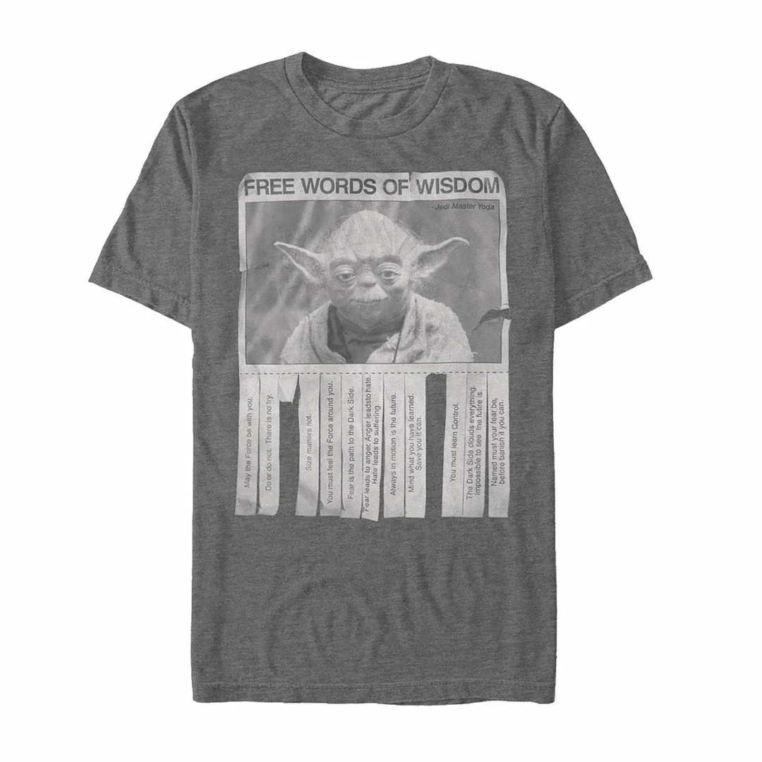 Star Wars - Yoda Words Of Wisdom - Fifth Sun T-Shirt (Pre-order) Jan 2022 3 Star Wars - Yoda Words Of Wisdom - Fifth Sun T-Shirt (Pre-order) Jan 2022