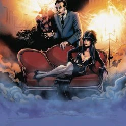 Elvira Vincent Price #1 Crowdfunder Exc Virgin Holo Foil Cover - Dynamite Comic Book All Comic Books