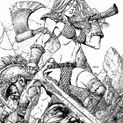 Red Sonja Price Of Blood #1 Finch Line Art Crowdfunder CVR (C: 0-1-2) - Dynamite Comic Book All Comic Books