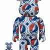 Grateful Dead Steal Your Face- Medicom Toy 100% & 400% Be@rbrick Figure (SET Of 2) [Pre-order] Figures