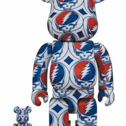 Grateful Dead Steal Your Face- Medicom Toy 100% & 400% Be@rbrick Figure (SET Of 2) [Pre-order] Figures