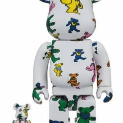 Figures Grateful Dead Dancing Bear - Medicom Toy 100% & 400% Be@rbrick Figure (SET Of 2) [Pre-order]