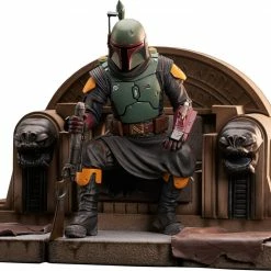Diamond Select Toys LLC Star Wars Premier Collection Mandalorian Boba Fett On Throne - Diamond Select Toys Statue Figure [Pre-order]