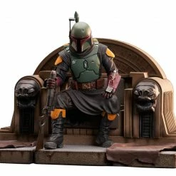 Diamond Select Toys LLC Star Wars Premier Collection Mandalorian Boba Fett On Throne - Diamond Select Toys Statue Figure [Pre-order]