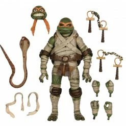 Universal Monsters X Teenage Mutant Ninja Turtles Ultimate Michelangelo As The Mummy - NECA 7" Action Figure [Pre-order]