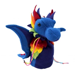 WAYWARD MASQUERADE Dungeons & Dragons Dragon Bagons: Plush Dragon Dice Bag (Rainbow)