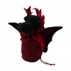 WAYWARD MASQUERADE D&D Dungeons & Dragons Dragon Bagons: Plush Dragon Dice Bag (Black/Red)