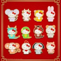 Hello Kitty Chinese Zodiac - Kidrobot 1.5" Enamel Pin Case Pack [Pre-order]