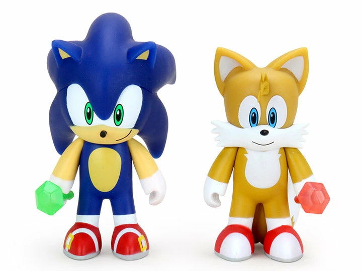 Figures Sonic The Hedgehog - Sonic And Tails - Kidrobot 3" Two-Pack Vinyl Figure 4 Figures Sonic The Hedgehog - Sonic And Tails - Kidrobot 3" Two-Pack Vinyl Figure