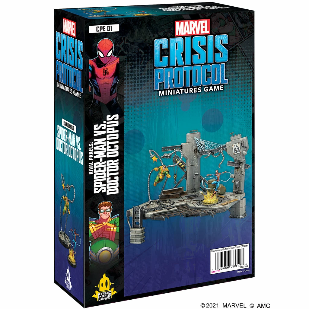ATOMIC MASS GAMES Marvel Crisis Protocol: Rival Panels: Spider-man Vs. Doctor Octopus Miniatures Expansion 3 ATOMIC MASS GAMES Marvel Crisis Protocol: Rival Panels: Spider-man Vs. Doctor Octopus Miniatures Expansion