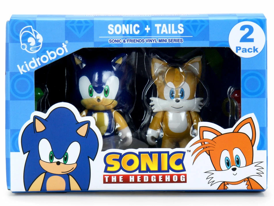 Figures Sonic The Hedgehog - Sonic And Tails - Kidrobot 3" Two-Pack Vinyl Figure 3 Figures Sonic The Hedgehog - Sonic And Tails - Kidrobot 3" Two-Pack Vinyl Figure