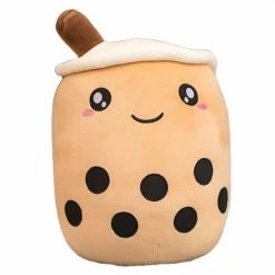 Bobaberi, Black Milk Tea, 9in To 14in Plush Doll Toy [In Stock] Plushies