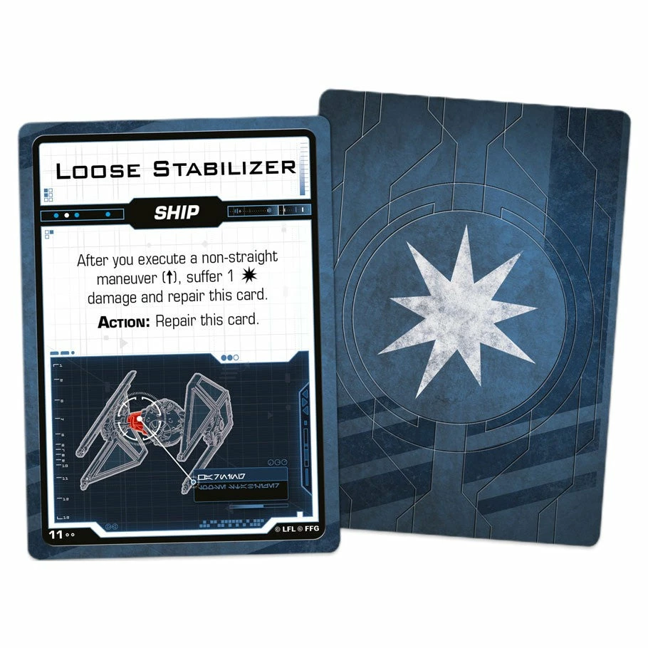 Fantasy Flight Games Star Wars SW X-Wing 2E: Galactic Empire Damage Deck 5 Fantasy Flight Games Star Wars SW X-Wing 2E: Galactic Empire Damage Deck