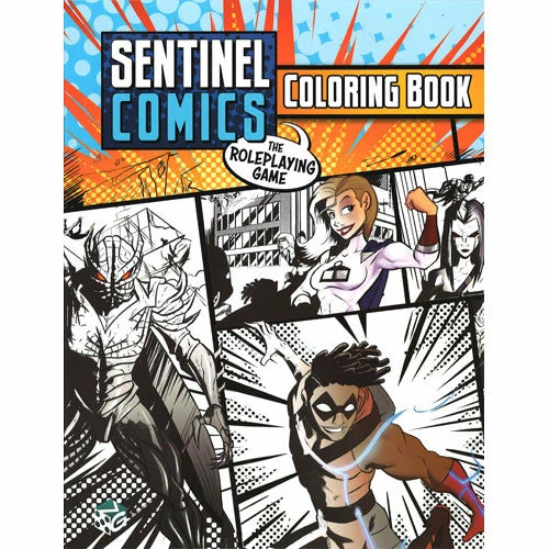 GREATER THAN GAMES LLC All Books Sentinel Comics RPG: Coloring Book 3 GREATER THAN GAMES LLC All Books Sentinel Comics RPG: Coloring Book